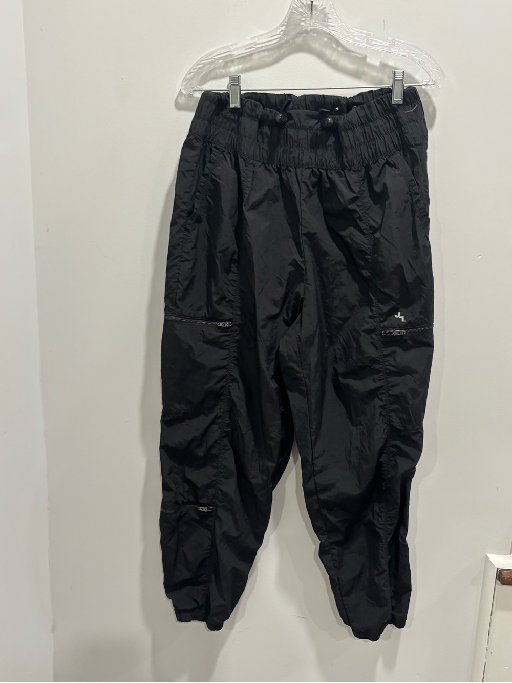 Chenault Women's Black Track Joggers with Elastic Cuffs - Picture 3 of 10